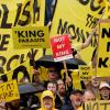 In Großbritannien gibt es nicht nur Monarchie-Fans: «Not my king» ist das Motto einer Protestaktion am Tag der Krönung.