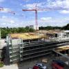 Großbaustelle am Augsburger Klinikum.