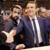 Frankreichs Staatspräsident Emmanuel Macron an der Seite seines Sicherheitsmitarbeiters Alexandre Benalla in Paris. Benalla soll seine Kompetenzen weit überschritten haben.