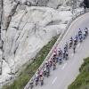 Bei der Tour de Suisse kam es zu einem Felssturz. Deshalb musste die Etappe verkürzt werden.