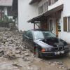 Starkregen hat in Oberstdorf eine Schlammlawine ausgelöst.