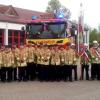 Das neue Tanklöschfahrzeug der Feuerwehr Friedberg ist einsatzbereit.  	