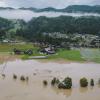 Der Ort Hollersbach steht nach dem Unwetter unter Wasser.