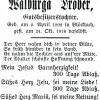 Sterbbildchen von Walburga Dröber, gestorben mit 16 Jahren an der spanischen Grippe am 24. Oktober 1918 in Blöcktach. 	
