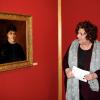 Sabine Sündwoldt zeigte ihre neueste Errungenschaft für das Museum: ein neu erworbenes Gemälde von Ferdinand Wagner. Sie hat es auf Ebay ersteigert.