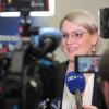 Eva Weber will für die CSU in die Oberbürgermeister-Wahl 2020 gehen.  Sie war am Mittwochmittag eine begehrte Gesprächspartnerin der Journalisten.
