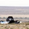 Wrackteile von dem Passagier-Raumflugzeug «SpaceShipTwo» liegen in der Mojave-Wüste.