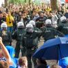 Die Polizei hatte rund um das Revierderby zwischen Dortmund und Schalke alle Hände voll zu tun. 