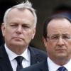 Frankreichs Präsident Francois Hollande zusammen mit Premierminister Jean-Marc Ayrault. Nach der krachenden Niederlage der Sozialisten bei den Kommunalwahlen baut Frankreichs Präsident François Hollande die Regierung um.