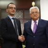 Minister Heiko Maas bei seinem Treffen mit Mahmud Abbas in Ramallah.