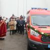 Am Sonntag wurde das neue Fahrzeug der Freiwilligen Feuerwehr Jettingen gesegnet.  	