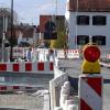 Die Sanierung der Hauptstraße in Horgau zieht sich hin. 	