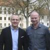 Kommen beide aus Affing: der neue Thierhauptener Verwaltungschef Thomas Hübler (links) und der neue Kämmerer Kaspar Wallner.  	