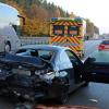 Nach einem Auffahrunfall auf der A7 bei Vöhringen kam es am Montagmorgen zum Stau auf der Autobahn.