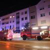 In einer Wohnung eines Mehrfamilienhauses im Augsburger Stadtteil Pfersee hat es am Samstagabend gebrannt.