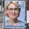 Eva Webers Kampagne lief unter dem Stichwort „Ja“. 	