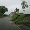 Am neuen Edeka in Langenneufnach riss ein Hangstück ab.