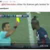 Kei Kamara, Stürmer im Dienst von New England Revolution, sieht Gelb für seinen "Twerking"-Torjubel.