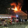 Dachstuhlbrand in Heutal bei Nördlingen 