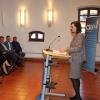 Die oberbayerische CSU-Politikerin Ilse Aigner hielt am Tag vor der Landrats-Stichwahl eine Rede in der Historischen Schranne in Illertissen.