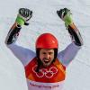 Der Österreicher Marcel Hirscher hat seinen zweiten Olympiasieg bei den Winterspielen von Pyeongchang gefeiert.