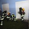In Pfersee musste die Feuerwehr "Zur Spinnerei" ausrücken. Dort brannte es in einem Keller.