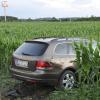 In einem Maisfeld in der Nähe des Hurlacher Gewerbegebiets blieb der Wagen des 68 Jahre alten Mannes aus Kaufering stehen. 