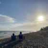 Auch im Herbst kann man die Strände Long Islands noch genießen und Sonne tanken, wie hier nahe Montauk.