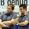 Rasso Schorer (links) beerbt Christoph Huber als Cheftrainer der Kauferinger Floorball-Bundesligamannschaft. 