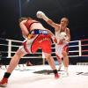 2018, Curt-Frenzel-Stadion: Diesmal hatte Nikki Adler weniger Erfolg. Die WBO-Weltmeisterin verlor den Boxkampf gegen die Belgierin Femke Hermans.