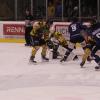 In der Eishockey-Bayernliga gewinnt der HC Landsberg (dunkle Trikots) sein letztes Heimspiel gegen den EC Pfaffenhofen. Mit 5:2 setzen sich die Riverkings gegen den Tabellenletzten durch. Hier die Bilder vom Spiel.