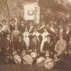 Der Schützenverein Edelweiß in Zahling feiert Jubiläum. Dieses Foto entstand zur Gründung 1919. 	