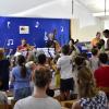 Viel Freude hatten Kinder, Erziehende, Eltern und Zuhörende beim Abschlusskonzert im Kindergarten Arche Noah mit einem Streicherquintett vom Augsburger Staatstheater.