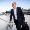 Olaf Scholz am Flughafen Berlin-Brandenburg.