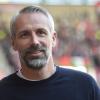 Kann derzeit zufrieden mit sich und seiner Mannschaft sein: Leipzigs Trainer Marco Rose, der am Samstag (16. September 2023) auf den FC Augsburg trifft.