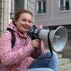 Klimaaktivistin Janika Pondorf, als sie noch 14 Jahre alt war.