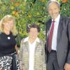 Bürgermeisterin Karin Schmalholz und Landrat Hans-Joachim Weirather gratulierten Maria Rimmel zum 103. Geburtstag. 