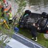 Nach mehreren Stunden erst konnte das Auto geborgen werden.  	