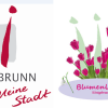 Krönchen mit Blumen? Das Stadt-Logo (links) darf in Königsbrunn von Geschäften oder Vereinen nicht einfach verändert werden. 