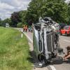 Ein schwerer Verkehrsunfall passierte gestern Mittag auf der B16 zwischen Gundelfingen und Günzburg. Ein Autofahrer war frontal in den Gegenverkehr geraten.