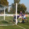 Möglicherweise wird die Kreisliga-Partie zwischen Dinkelscherben (lila Trikots) und Langerringen wiederholt.