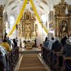 Nach der aufwendigen und langen Innenrenovierung der Laugnaer Kirche wurde am Christkönigssonntag das Gotteshaus nun gesegnet.  	