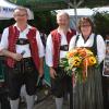 Unser Bild zeigt (von links): Wolfgang Hander, Vorsitzender der Jedesheimer Musikanten, Josef Möst, die scheidende Dirigentin Lisa Wegele, Elena Glöggler und Nathalie Strang. 	