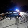 Der Schneefall in der Nacht zum Sonntag sorgte für etliche Blechschäden wie hier in Ulm