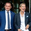 Haben intern wenig zu lachen: Die beiden AfD-Fraktionschefs Tino Chrupalla und Alice Weidel.