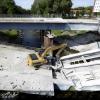 Eine Brücke in Augsburg geht kaputt