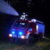 „Wasser marsch“ hieß es bei der abendlichen Übung der Kellmünzer Feuerwehr mit der Patenkompanie auch vom Bundesfahrzeug aus. 
