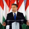 Der ungarische Ministerpräsident Viktor Orban hält eine Rede in Debrecen. Foto: Zsolt Czegledi/Archiv dpa