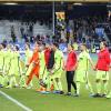 Die Spieler des FC Augsburg bedankten sich nach Abpfiff bei den mitgereisten Fans.