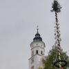 So sah der Himmel über Babenhausen aus: Selbst die Lieder der Mädchen und Buben des Kindergartens Guter Hirte, konnten die Sonne nicht halten.